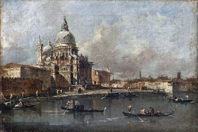 圣玛丽亚·德拉礼炮，威尼斯，约1780年 作者 弗朗切斯科·瓜迪（Francesco Guardi）