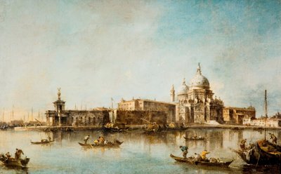 圣玛丽亚-德拉-萨尔特和多加纳，威尼斯，1760-1790。 作者 弗朗切斯科·瓜迪（Francesco Guardi）