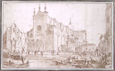 圣徒约翰和保罗 作者 弗朗切斯科·瓜迪（Francesco Guardi）