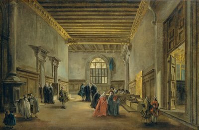 大议会大厅的前厅，1765-68 作者 弗朗切斯科·瓜迪（Francesco Guardi）