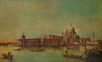 Dogana and Salute，威尼斯，大约1775年，1938年 作者 弗朗切斯科·瓜迪（Francesco Guardi）