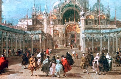 圣马可广场升天盛宴，c1775年 作者 弗朗切斯科·瓜迪（Francesco Guardi）