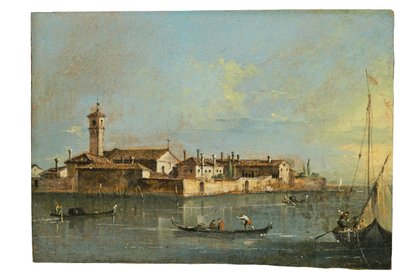 威尼斯Lazzaretto Vecchio岛 作者 弗朗切斯科·瓜迪（Francesco Guardi）