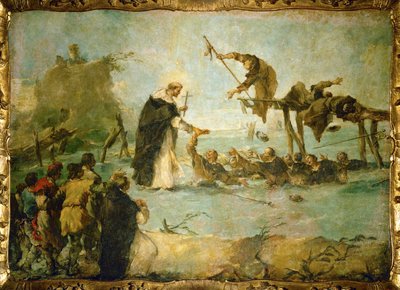 多明我会圣徒的奇迹》（布面油画） 作者 弗朗切斯科·瓜迪（Francesco Guardi）