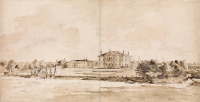 Loredan别墅，靠近特雷维索，约1778年。 作者 弗朗切斯科·瓜迪（Francesco Guardi）