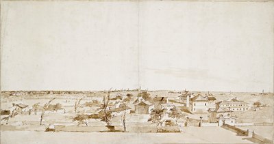 Loredan别墅花园对面的景色，18世纪中期 作者 弗朗切斯科·瓜迪（Francesco Guardi）