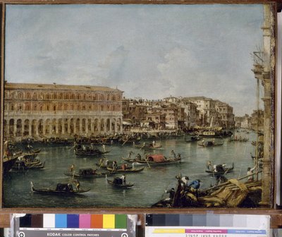 Fabbriche Nuove di Rialto的大运河景观，1756-60年 作者 弗朗切斯科·瓜迪（Francesco Guardi）