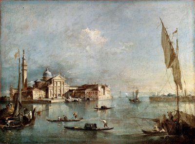 1765年至1775年之间，圣乔治马焦雷岛的景色。 作者 弗朗切斯科·瓜迪（Francesco Guardi）