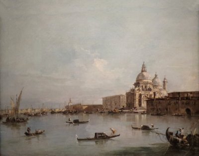圣母百花大教堂与多加纳海（Dogana di Mare）的景观 作者 弗朗切斯科·瓜迪（Francesco Guardi）