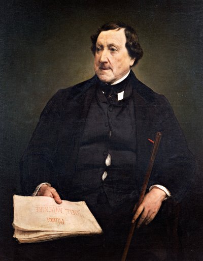 吉奥阿奇诺-罗西尼的肖像（佩萨罗 作者 弗朗切斯科·海耶兹（Francesco Hayez）