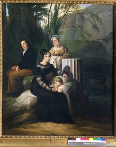 博里家族肖像打印 作者 弗朗切斯科·海耶兹（Francesco Hayez）