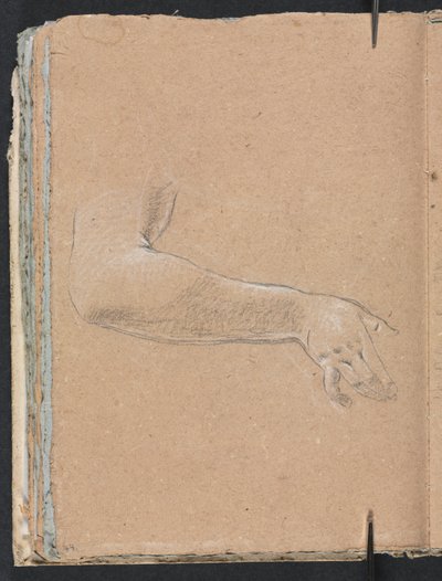 维罗纳写生簿：女性右手和右手第44页，1760年。 作者 弗朗切斯科·洛伦兹（Francesco Lorenzi）