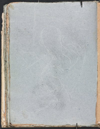 维罗纳素描本：人物研究第72页，1760年。 作者 弗朗切斯科·洛伦兹（Francesco Lorenzi）