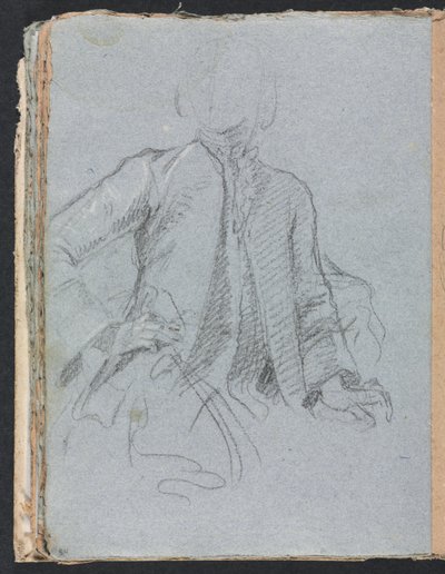 维罗纳素描本：绅士第54页，1760年。 作者 弗朗切斯科·洛伦兹（Francesco Lorenzi）