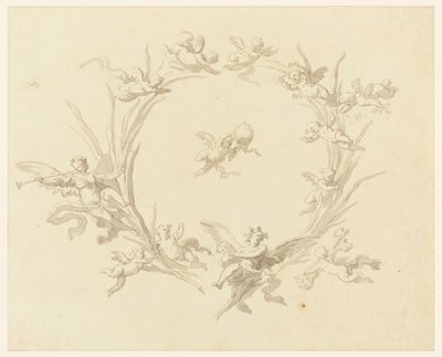 绘画，壁画装饰研究，Quirinal宫，罗马，1815–16年 作者 弗朗切斯科·曼诺（Francesco Manno）