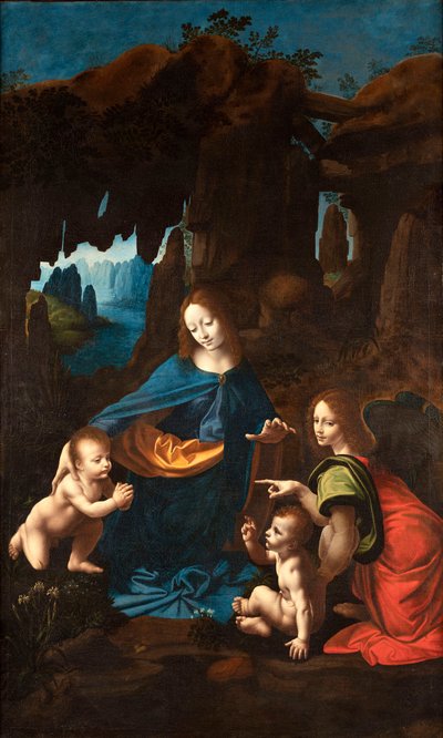 博尔赫特岩石上的圣女，约1518-1520年。 作者 弗朗切斯科·梅尔齐（Francesco Melzi）