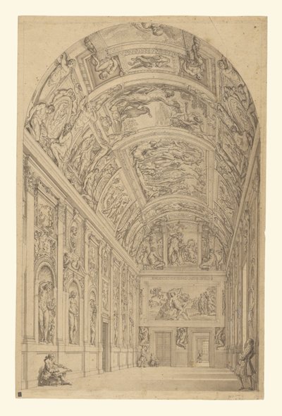 罗马法尔内塞美术馆景观 作者 弗朗切斯科·帕尼尼（Francesco Panini）
