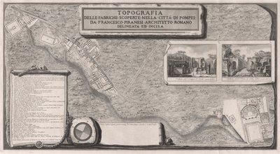 庞贝城发现的工厂地形图 作者 弗朗切斯科·皮拉内西（Francesco Piranesi）