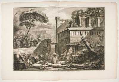 马尼亚底片墓穴景观 作者 Francesco Piranesi