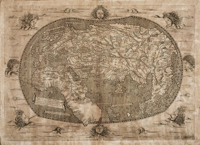 Planisphere（Landau Finaly） 作者 弗朗切斯科·罗塞利（Francesco Rosselli）