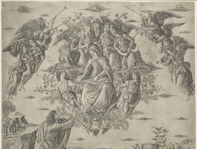 圣母升天c。 1495。 作者 弗朗切斯科·罗塞利（Francesco Rosselli）