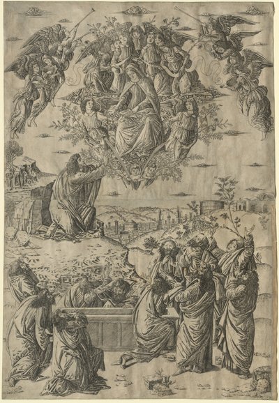 圣母升天c。 1495。 作者 弗朗切斯科·罗塞利（Francesco Rosselli）