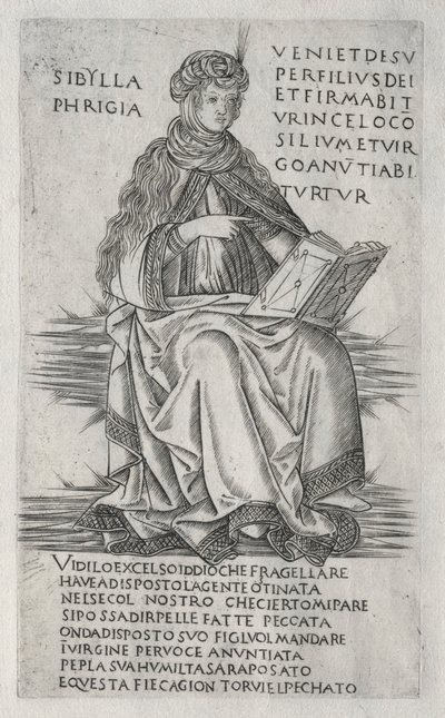 西比尔斯（Sibyls）：Phrygian Sibyl，c。 1470-1480。 作者 弗朗切斯科·罗塞利（Francesco Rosselli）