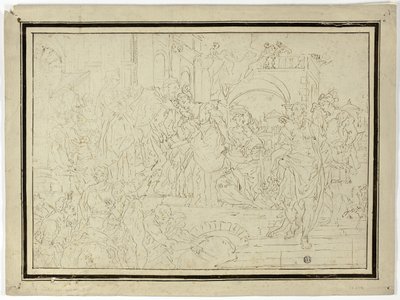 统治者接待女士 作者 弗朗切斯科·索利米娜（Francesco Solimena）