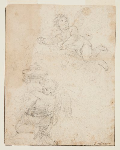两只普提的研究 作者 弗朗切斯科·索利米娜（Francesco Solimena）