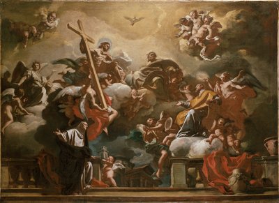 圣三一与圣菲利普-涅里的荣耀，约1727-1730年 作者 Francesco Solimena
