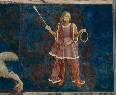 监督三月份的三个Decans之一，Il Salone dei Mesi，1470-99 作者 弗朗切斯科德尔科萨