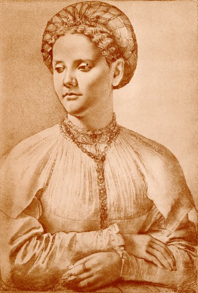 女性肖像 作者 Francesco di Cristofano Franciabigio