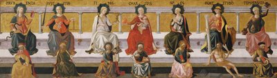 七个美德c。 1450 作者 弗朗切斯科·迪·斯特凡诺·佩塞利诺