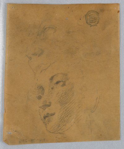 妇女头部素描 作者 弗朗西斯·奥古斯都·拉斯罗普