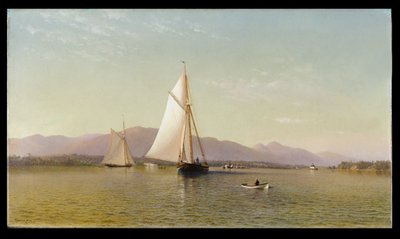 哈德森在Tappan Zee，1876年 作者 弗朗西斯·奥古斯都·席尔瓦