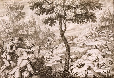 Cony Catching，由Wenceslaus Hollar雕刻，1671年 作者 弗朗西斯·巴洛
