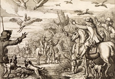 苍鹭霍金，由Wenceslaus Hollar雕刻，1671年 作者 弗朗西斯·巴洛