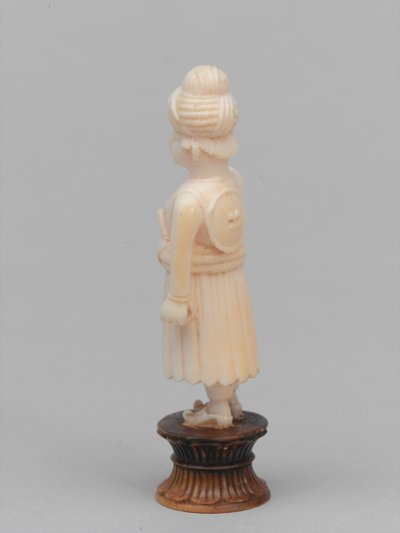 黑色棋子，棋子，印度，约1820年 作者 弗朗西斯·贝德福德