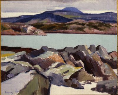 本·莫尔（Ben More），从Port Beag na Sligeanach（画布上的油）上方 作者 弗朗西斯·坎贝尔·布瓦洛·卡德尔
