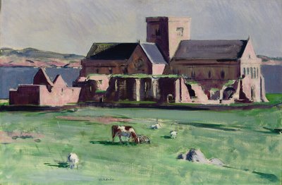 来自西北的爱奥那修道院（布面油画） 作者 弗朗西斯·坎贝尔·布瓦洛·卡德尔