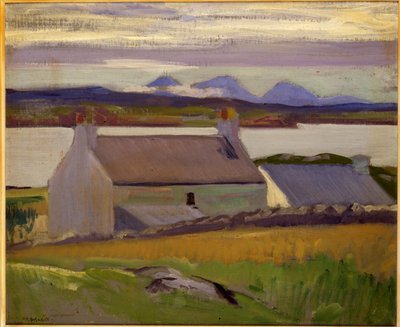 夜幕降临，爱奥那（Iona），尤拉（Jura）超越（布面油画） 作者 Francis Campbell Boileau Cadell