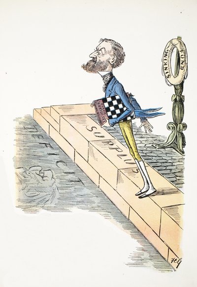 资本F，来自Struwwelpeter字母表的插图，Harold Begbie的诗歌（1871-1929） 作者 弗朗西斯·卡鲁瑟斯·古尔德