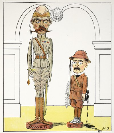 K，k，来自Struwwelpeter字母表的插图，Harold Begbie的诗歌（1871-1929） 作者 弗朗西斯·卡鲁瑟斯·古尔德