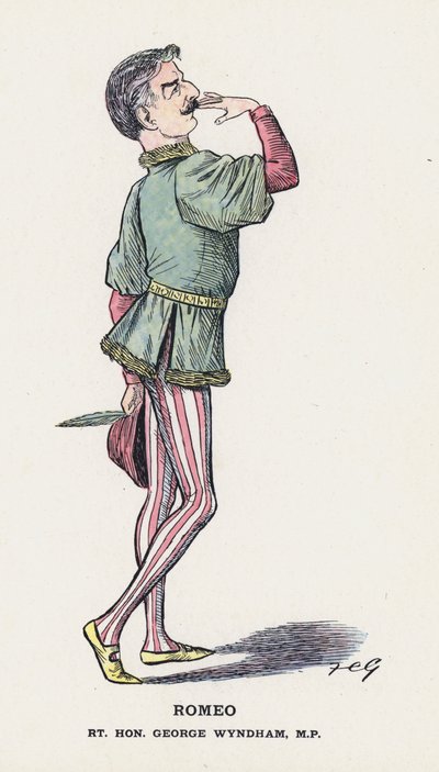 Romeo, Rt Hon George Wyndham（彩色石版画） 作者 弗朗西斯·卡鲁瑟斯·古尔德