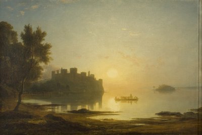 康威城堡，约 1825 年（布面油画） 作者 弗朗西斯·丹比
