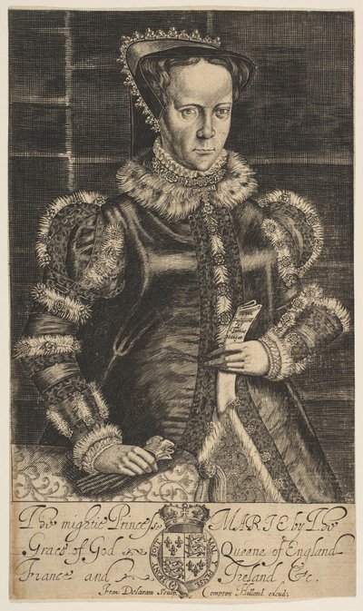 英格兰女王玛丽一世（1600-1627）。 作者 弗朗西斯·德拉拉姆