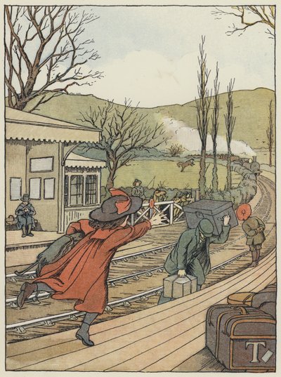 伦敦：乡村车站》（彩色印刷版） 作者 弗朗西斯·唐金·贝德福德