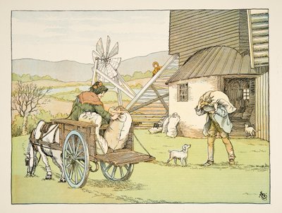 米勒》，选自《4 and Twenty Toilers》，1900 年出版（彩色石版印刷）。1900 年（彩色石版印刷） 作者 弗朗西斯·唐金·贝德福德