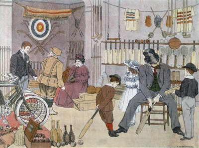 体育用品商店》，选自《商店之书 作者 弗朗西斯·唐金·贝德福德