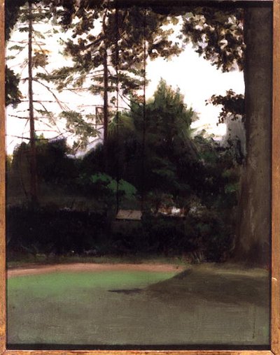 花园的一角，约1890年（布面油画） 作者 弗朗西斯·福斯特